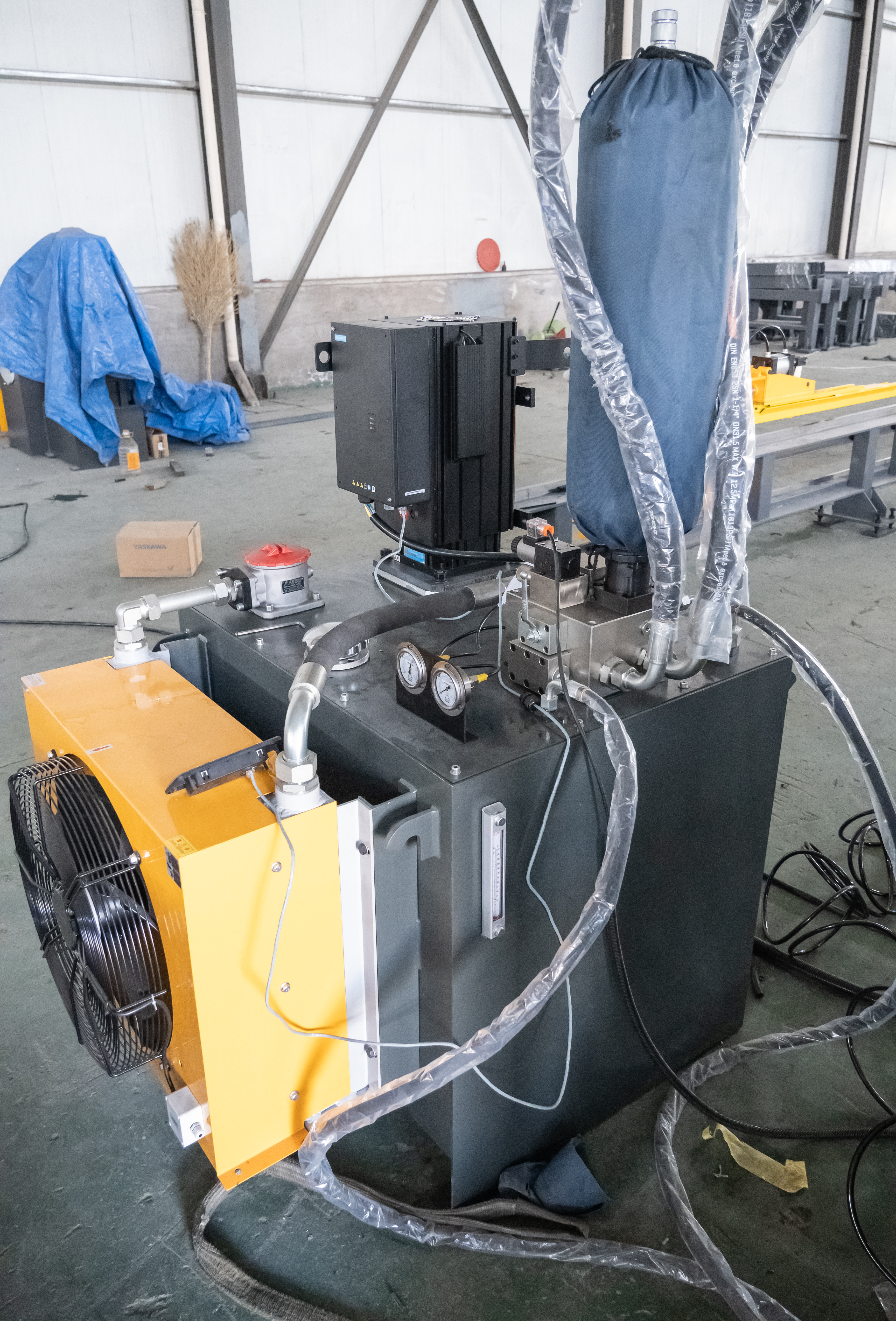 Servo Hydraulic Power Units in Angle Steel Processing Lines